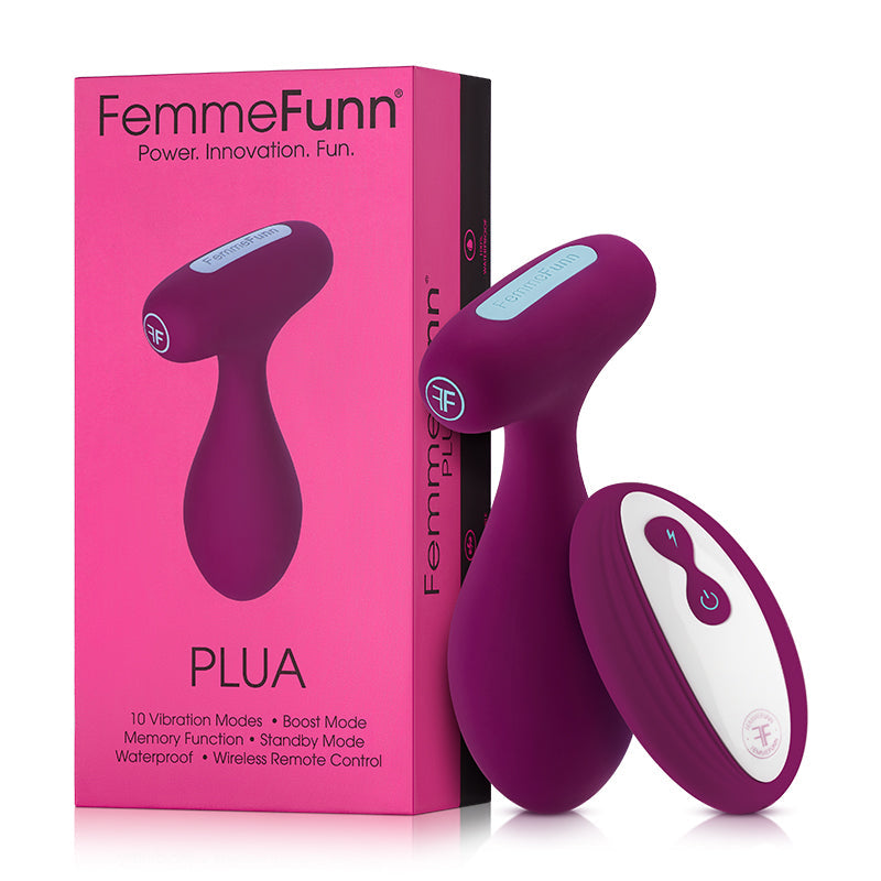 FemmeFunn Plua Rechargeable Remote-Controlled Silicone Vibrating Anal