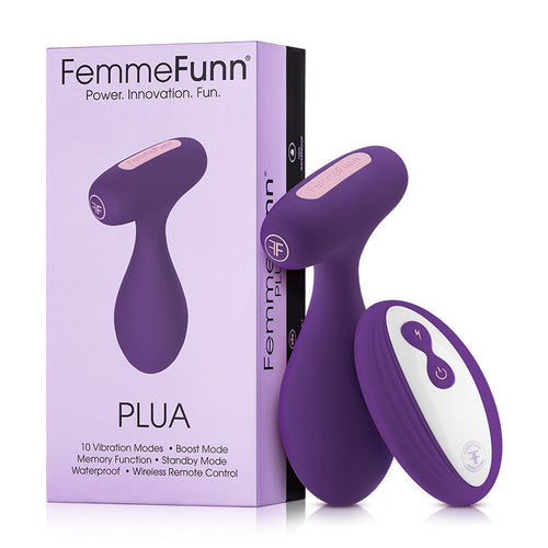 FemmeFunn Plua Rechargeable Remote-Controlled Silicone Vibrating Anal