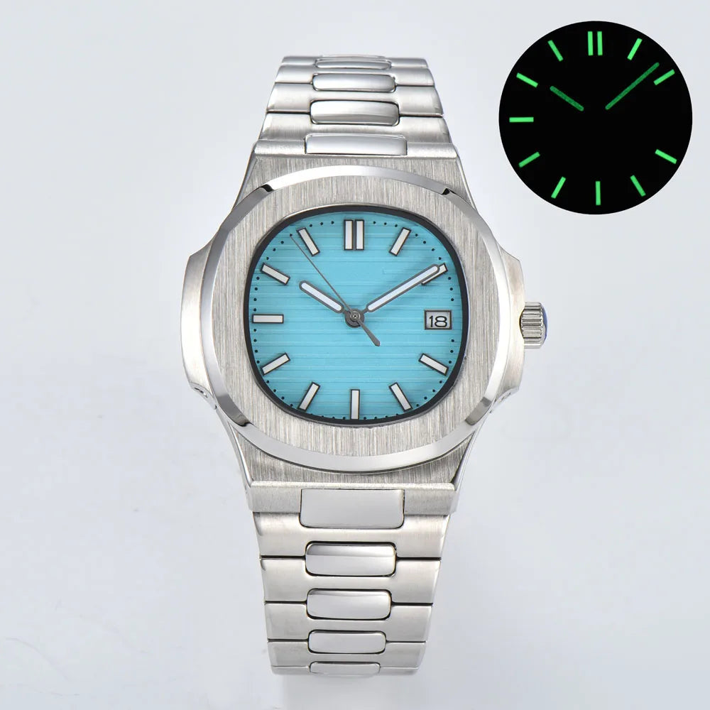 43mm fashional NH35 automatic wristwatches for men paired with 316L stainless steel bracelet and Japan NH35 automatic movement