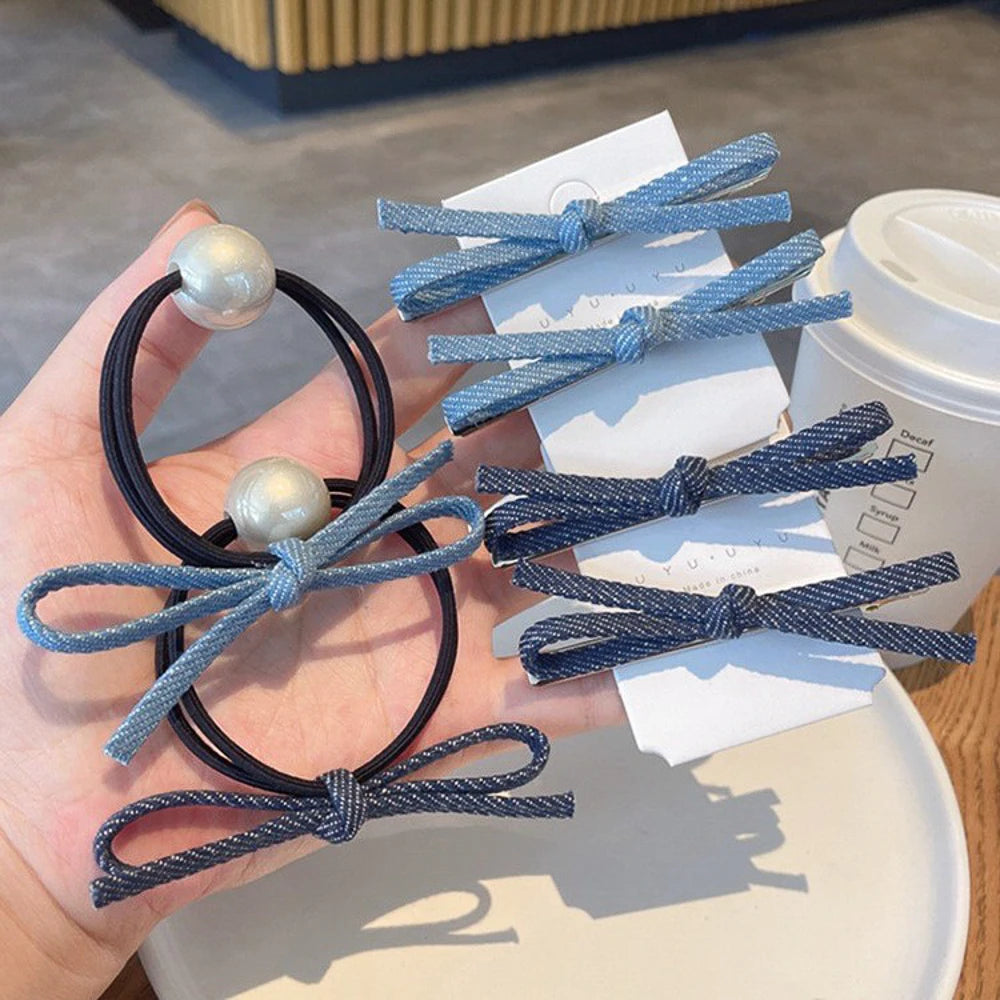 5meters 5mm Denim Strap Falt Cord Cowboy Fabric Rope for DIY Crafts Bracelets Hair Accessory Making Home Decor Findings
