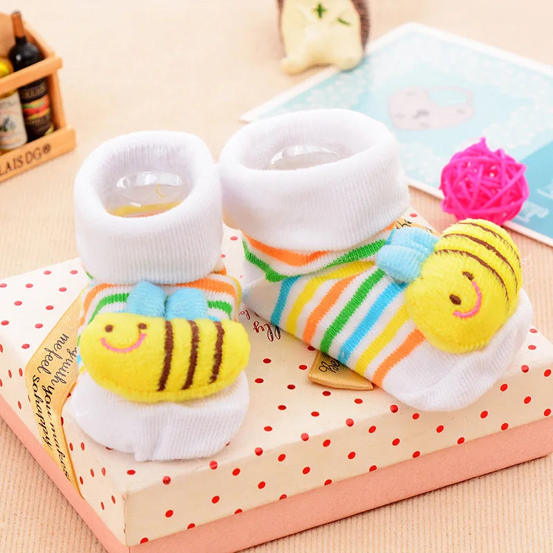 Baby Socks Toy Slipper Girls Boys Newborn Accessories Rubber Anti Slip Animal Kids Toddlers Gift Clothes Infant Children Socks