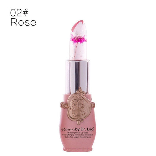 Color-Changing Flower Lip Gloss – Vegan, Gluten-Free, Hydrating Lip
