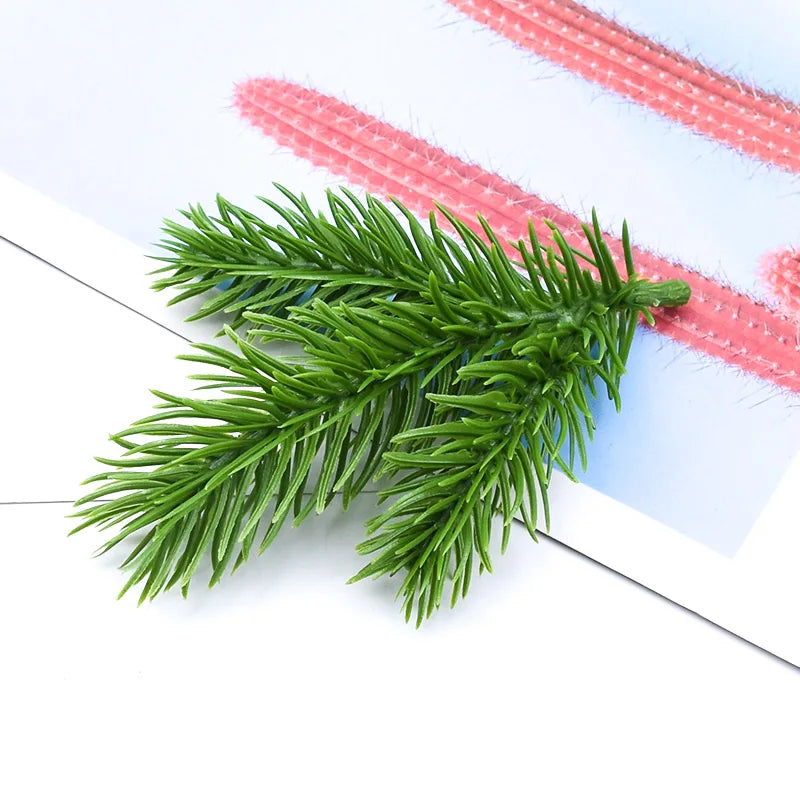 5/10 Pcs Christmas Decorations for Home Accessories Artificial Plants Wedding Decorative Flowers Wreath Diy Navidad Gifts Box