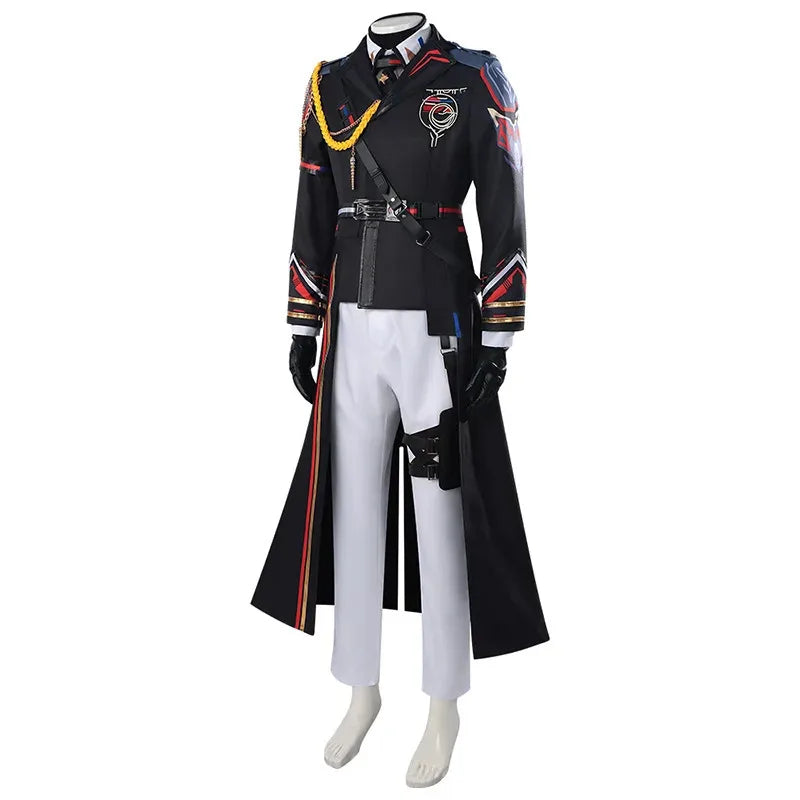 10PCS Game Love And Deepspace Caleb Cosplay Costume Cloudsreach Strategy Calebs Farspace Colonel Coat For Hallowmas Carnival Men