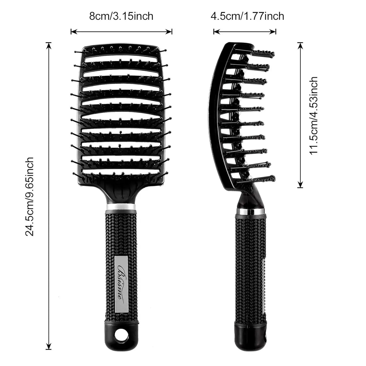 Detangling Hair Brush Bristle&Nylon Women Wet Massage Comb Curly Hairdressing Salon Styling Tools Special for real hair wigs