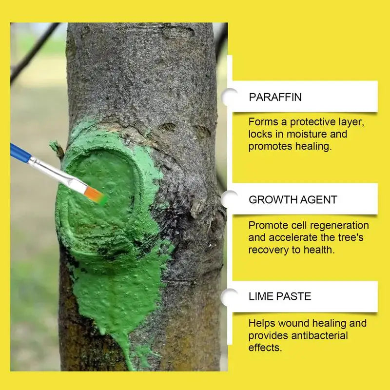 Tree Wound Dressing Healing Paste For Tree Wound Grafting Supplies Dressing Ointment With Brush For Bonsai Shrubs Roses And