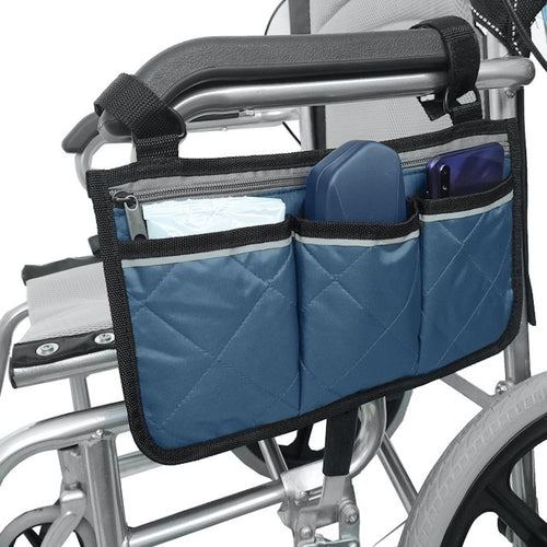 Cycling Walker Bag Rollator Organizer Pockets Wheelchair Scooter