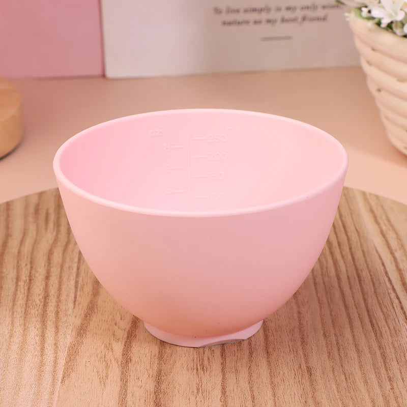 Colorful Silicone Face Mask Bowl Mask Stick Big Face Mask Powder Mixing Bowl Masks Brush Skin Face Care Tool