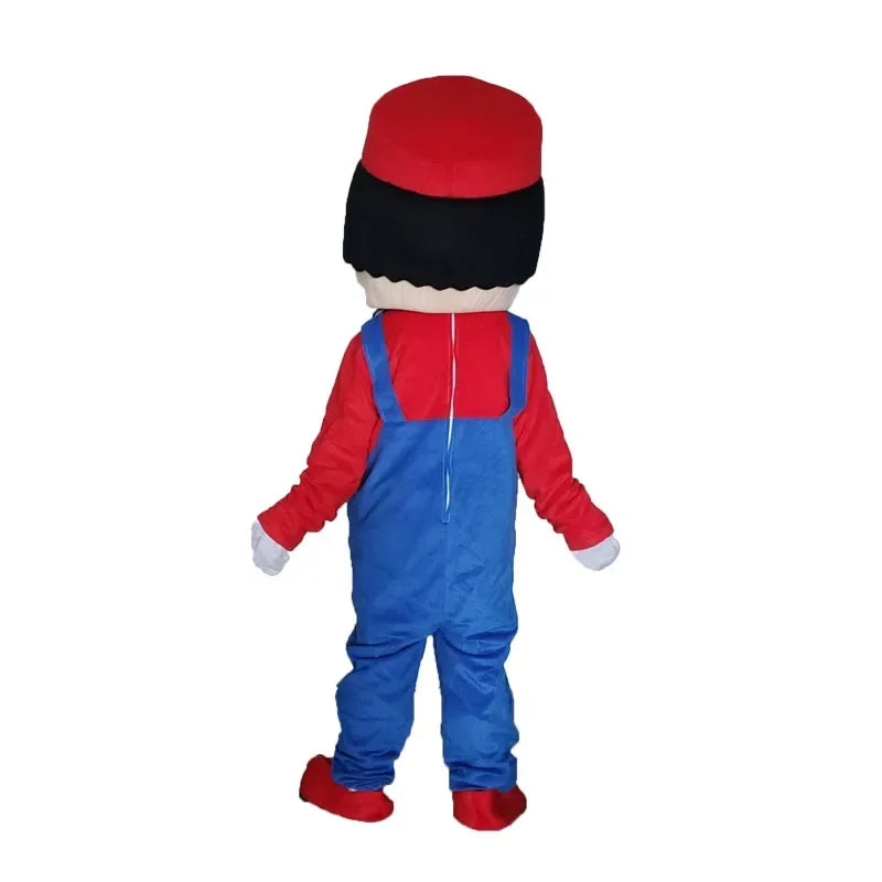 Adult Size Super Mascot Costume Fancy Dress Lovely Brothers Cosplay Costumes Mascot for Halloween Christmas Party