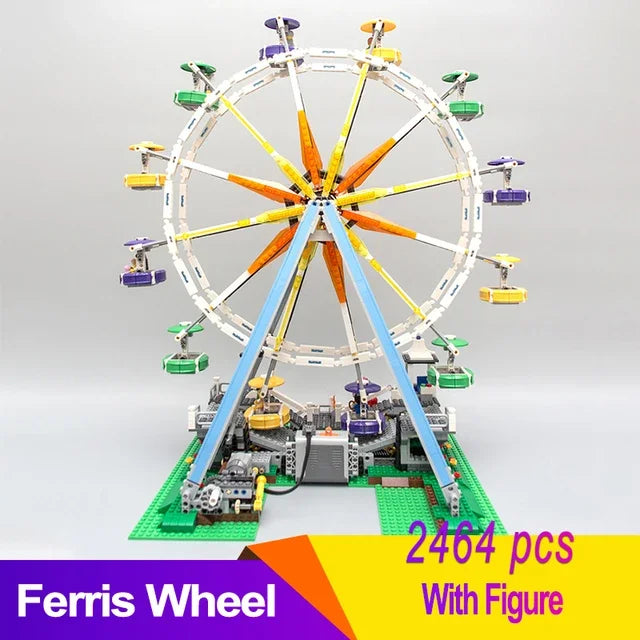 Roller Coaster 15039 Loop Roller Coaster 77045 Ferris Wheel Carousel 15036 Blocks 10261 10303 10247 10257 Toys  Christmas Gifts