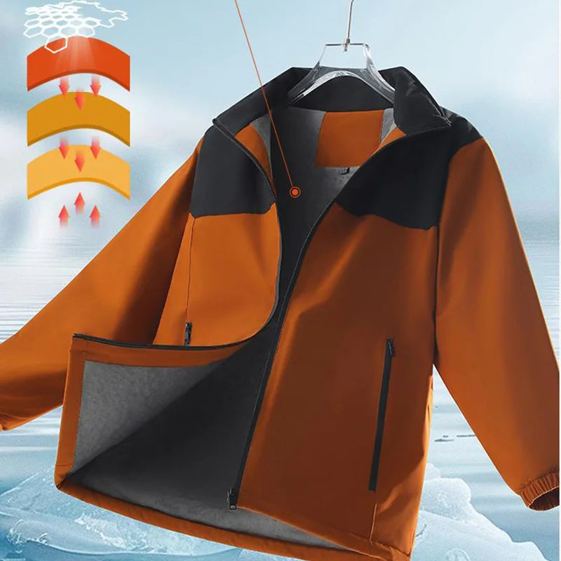 Men Women Waterproof Hiking Jackets Sun Protection Windbreaker Camping Climbing Outdoor Rain Coat Unisex Portable Clothes