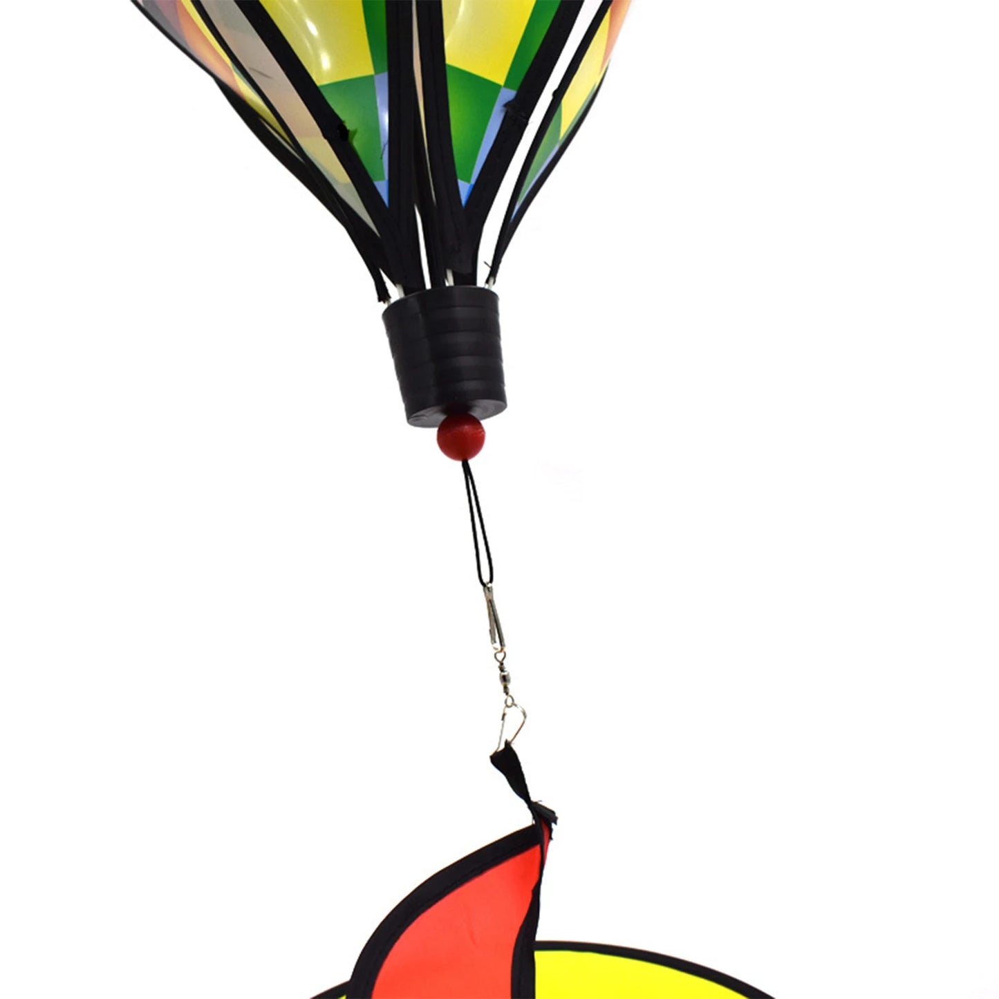Hot Air Balloon Wind Spinner, Rainbow Hanging Wind Twister, Garden Outdoor Toys