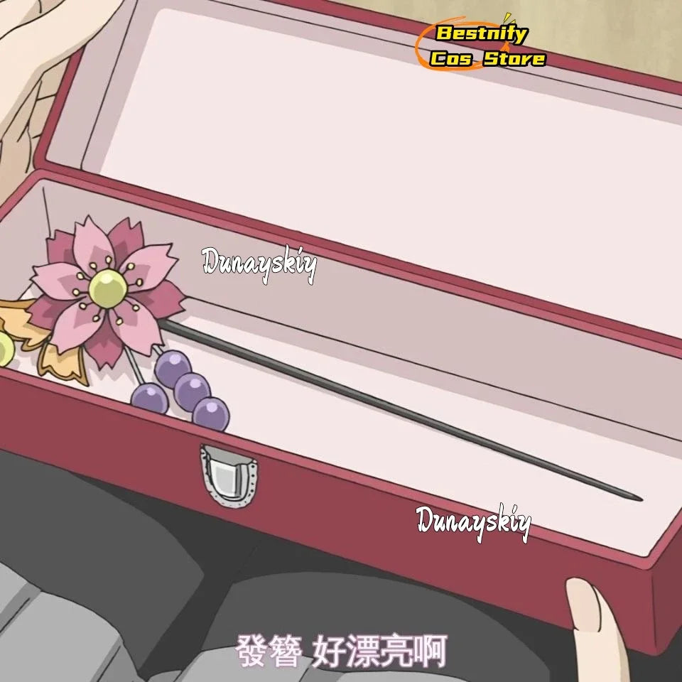 CosplayAnime Nanami Cosplay Costume Wooden Hair Stick Chinese Style Winding Flower Hairpin With Tassel Kamisama Love Role-playin