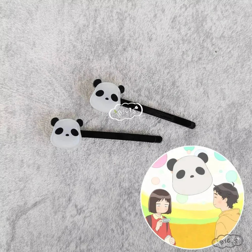 NEW Anime Skip And Loafer Iwamura Mitsumi Cos Acrylic Headwear Cosplay Panda Clip Hair Ornament Hairpin Jewelry Gifts Girls