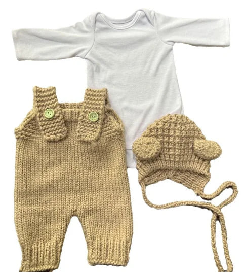 Doll Clothes For 19-22Inch Reborn Baby Doll 48-55cm Reborn Toddler Doll Clothes Accessories Jumpsuit Dress Sweater Knit