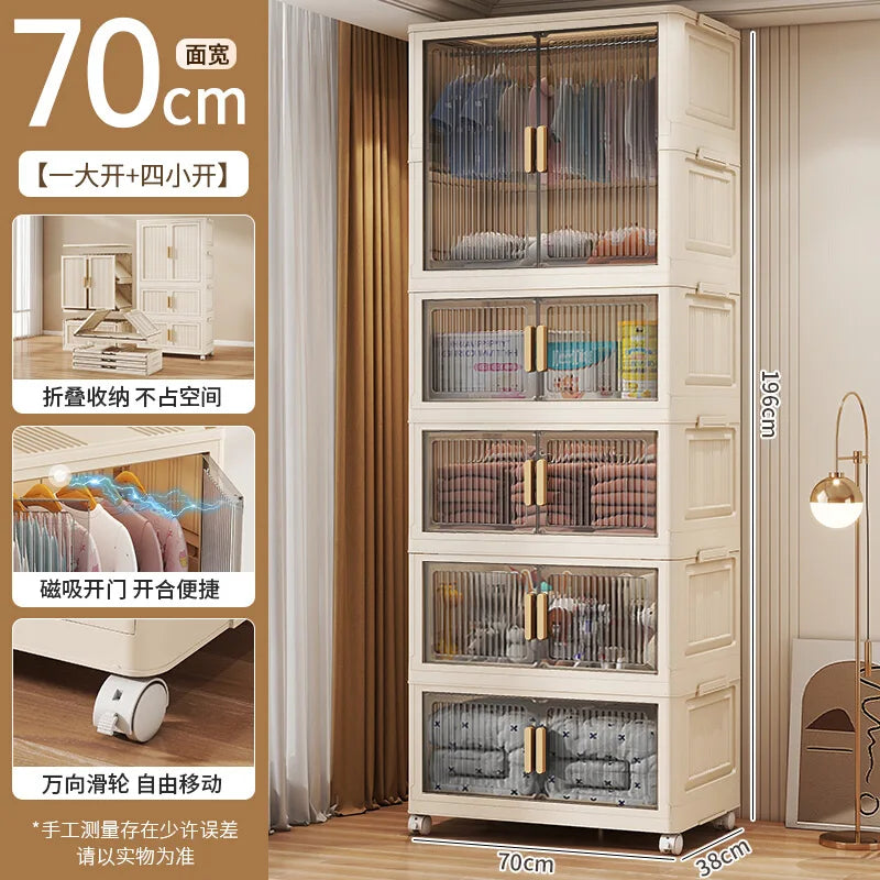 Wardrobe Clothes Closet Bedroom Furniture Storage Cabinet Foldable Wardrobe Plastic Cabinet Armario De Ropa Storage Cabinet
