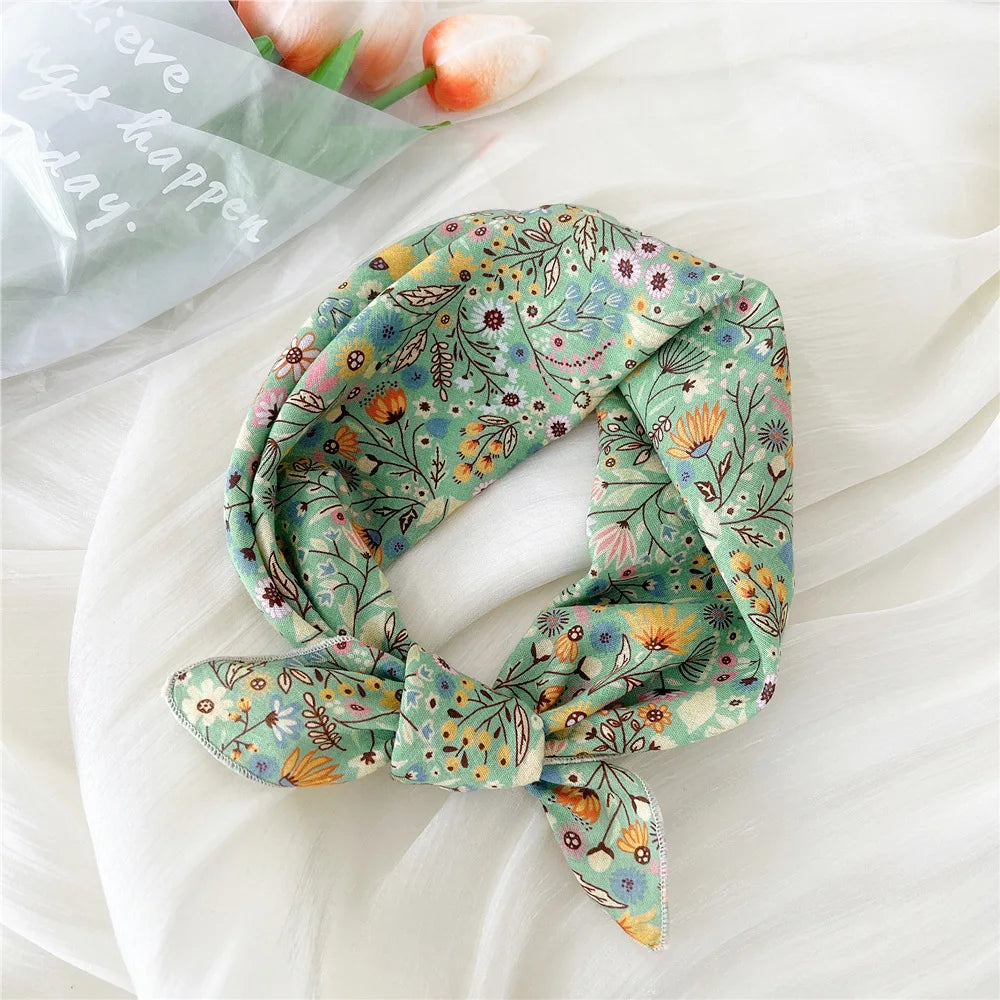 55*55cm Cotton Bandana Hairscarf Scarf Turban Shawl Headscarf Handkerchief Hair Accessories Wrap