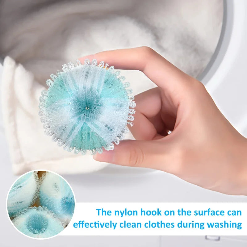 5-Pack Reusable Pet Hair Removal Balls - Laundry Lint Catchers for Dog/Cat Fur on Clothes, Bedding & Bathroom, Multi-Use Cleaner