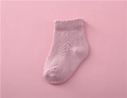 Newborn Baby Summer Mesh Girls Socks Fashion Bow Thin Socks for Girls Infant Clothes Accessories