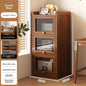 Multi-functional BambooBookcase LargeCapacity Wooden Bookshelf Storage Cabinet Display Rack Home Furniture for Living RoomOffice