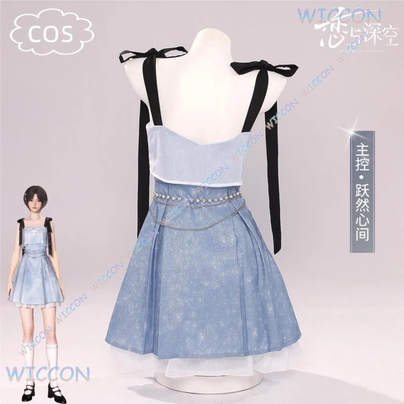 MAG@Love And DeepSpace Player Mc Caleb Cosplay Skyline Clouds Coat Suit Outfit Costume Mens Game Date Look Couple Clothes Suit W