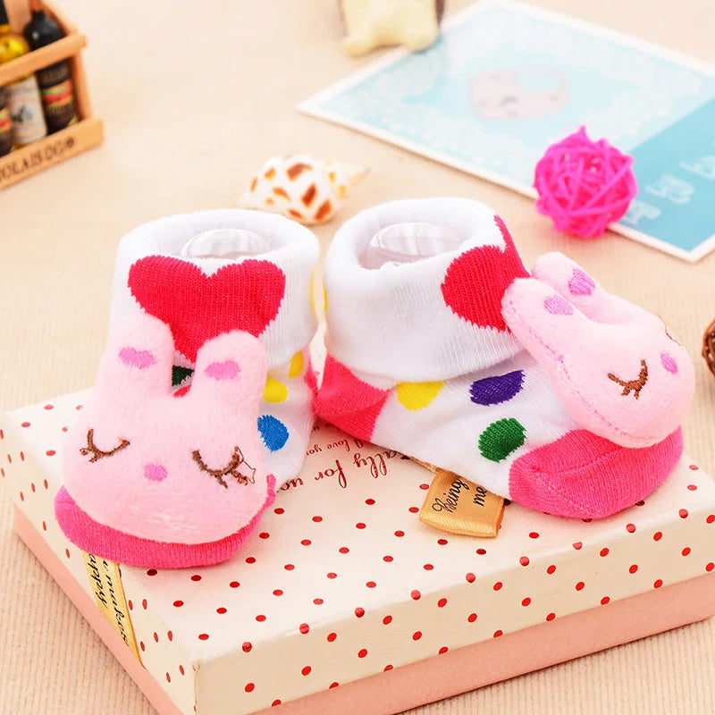 Baby Socks Toy Slipper Girls Boys Newborn Accessories Rubber Anti Slip Animal Kids Toddlers Gift Clothes Infant Children Socks
