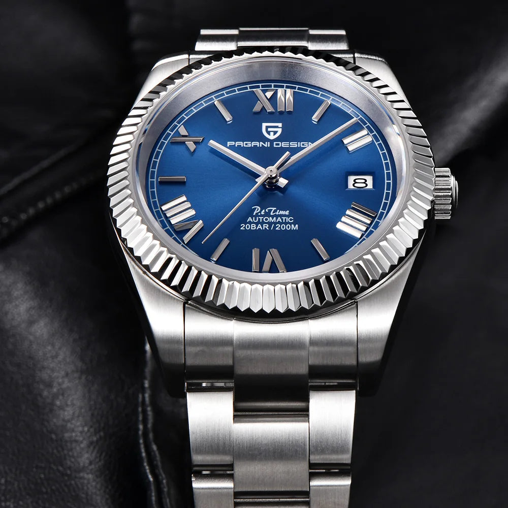 2025 Pagani design mechanical watch men's fashion automatic watch men's Roman time scale 200 m waterproof men's watches gift box