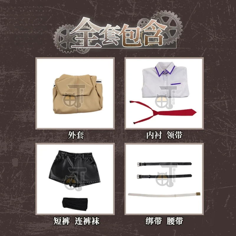 Anime Steins;Gate Christina Cosplay Costume Uniform Halloween Carnival Party Christmas Play Role Clothes Clothing