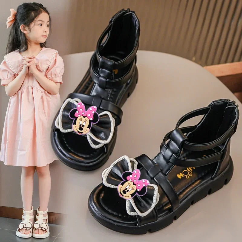 Disney Mickey Mouse children girl  Sandals Summer New Princess Beach Shoes Girls Slippers