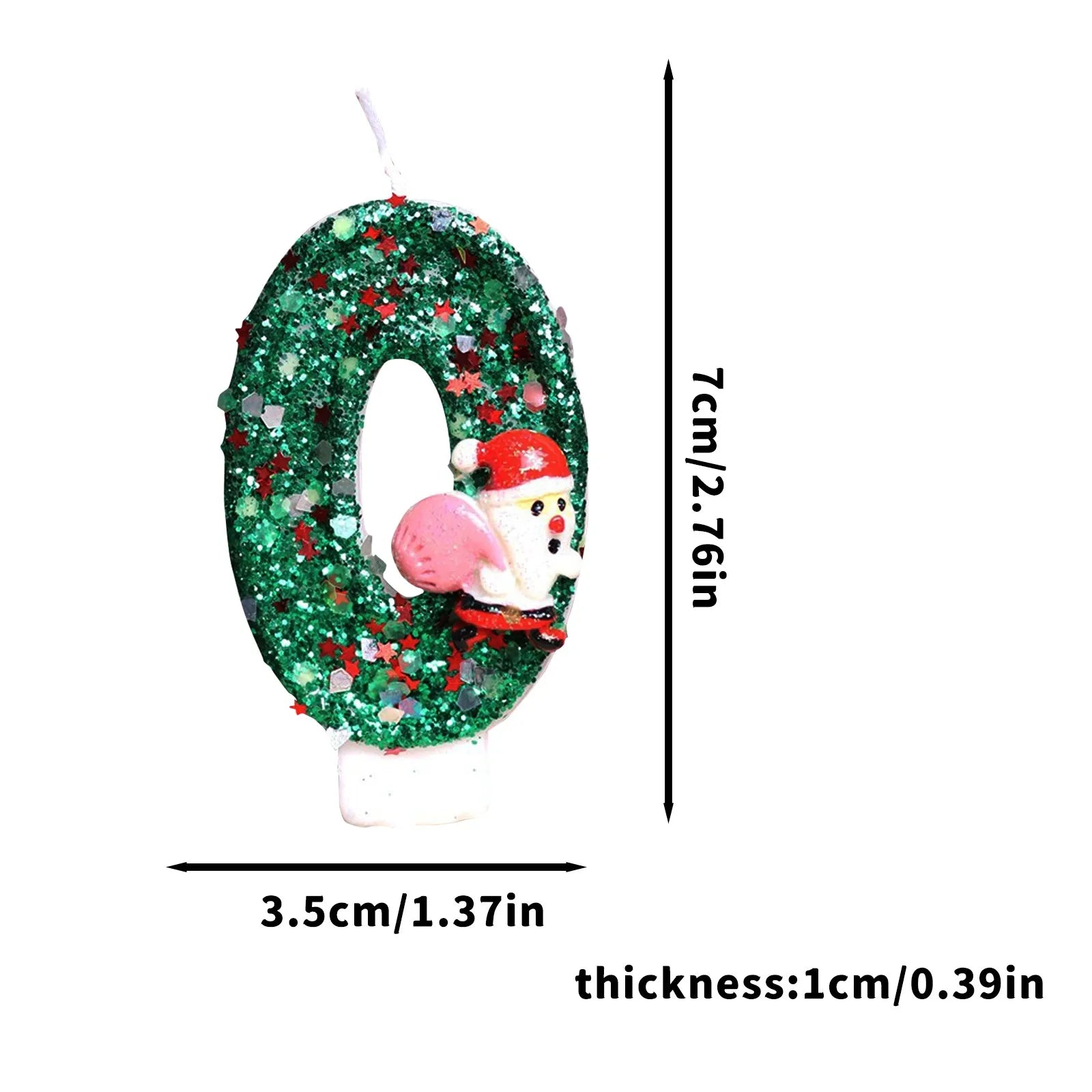 Sparklers Birthday Candle 0-9 Number Digital Candles Santa Claus Cake Topper Birthday Christmas Party Decoration Baby Shower