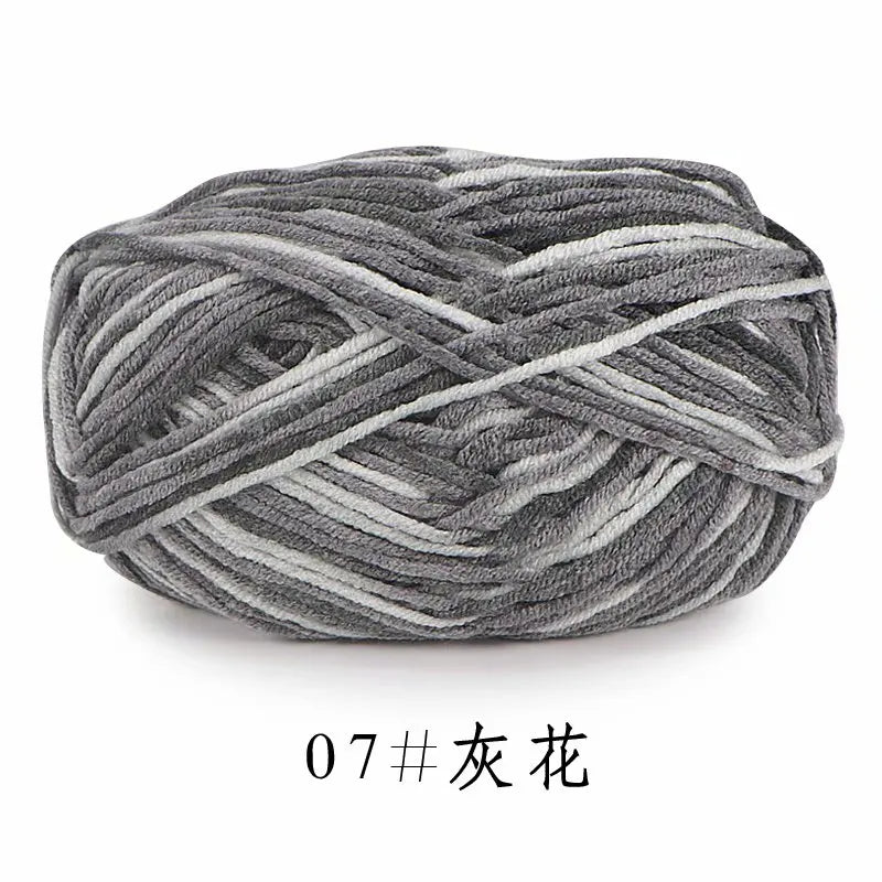 5Strands 2.5mm Colorful Soft Cotton Baby Knitting Wool Yarn Crochet Craft  Crochet Fancy Yarn Hand Knitting Sweater Baby Clothes