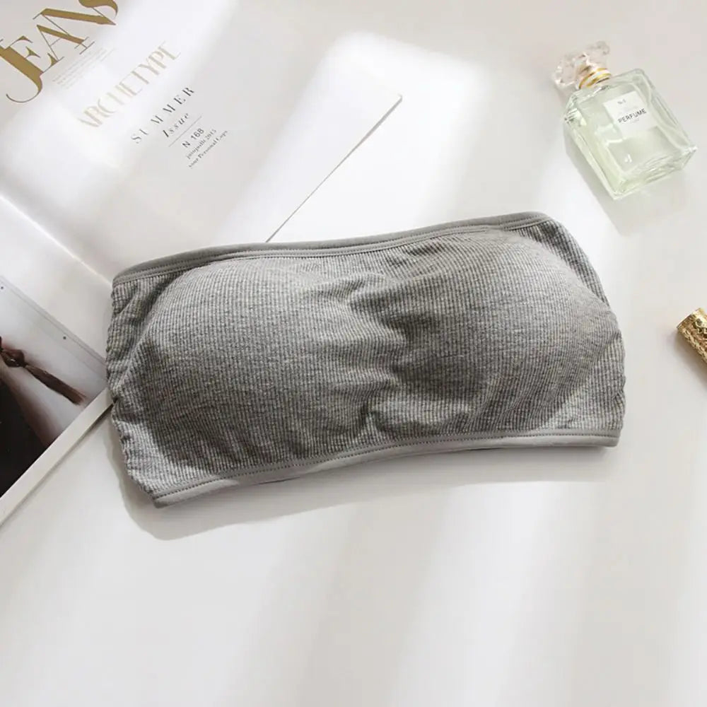 Invisible Chest Strapless Bra Fashion Cotton Sexy Tube Top Inside Dress Female Lingerie Chest Wraps Summer