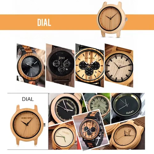 BOBO BIRD Colorful Printing/ Laser Engrave Logo Fee OEM Accept Custom Engrave on Bamboo Wooden Watches/ Sunglasses And Gift Box