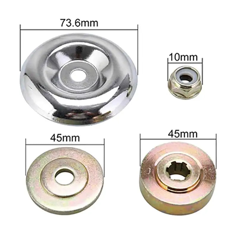 Improved 6 inch Universal Lawn Mower Head, Steel Wire Weed Brush, Garden Cutter Tool with Disc Brush