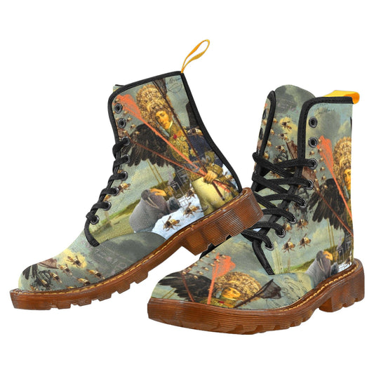 THE YOUNG KING ALT. 2 II Men’s All Over Print Fabric High Boots