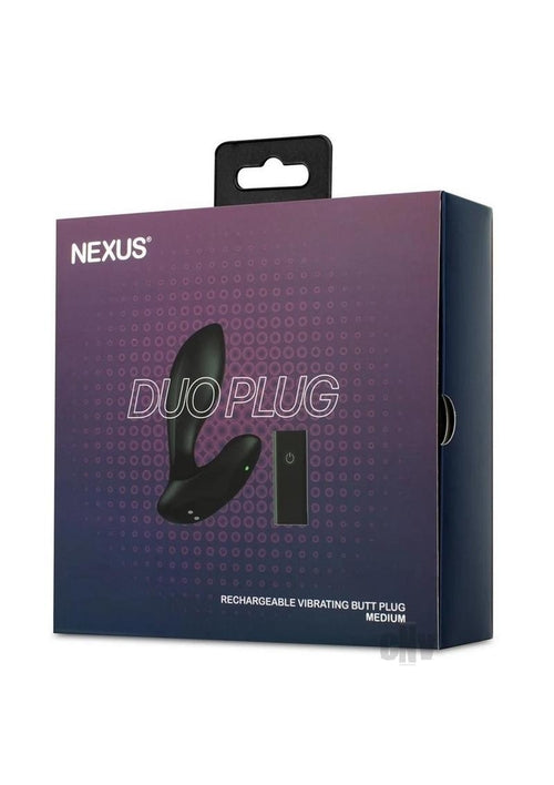 Nexus Duo Plug Md Black - Medium