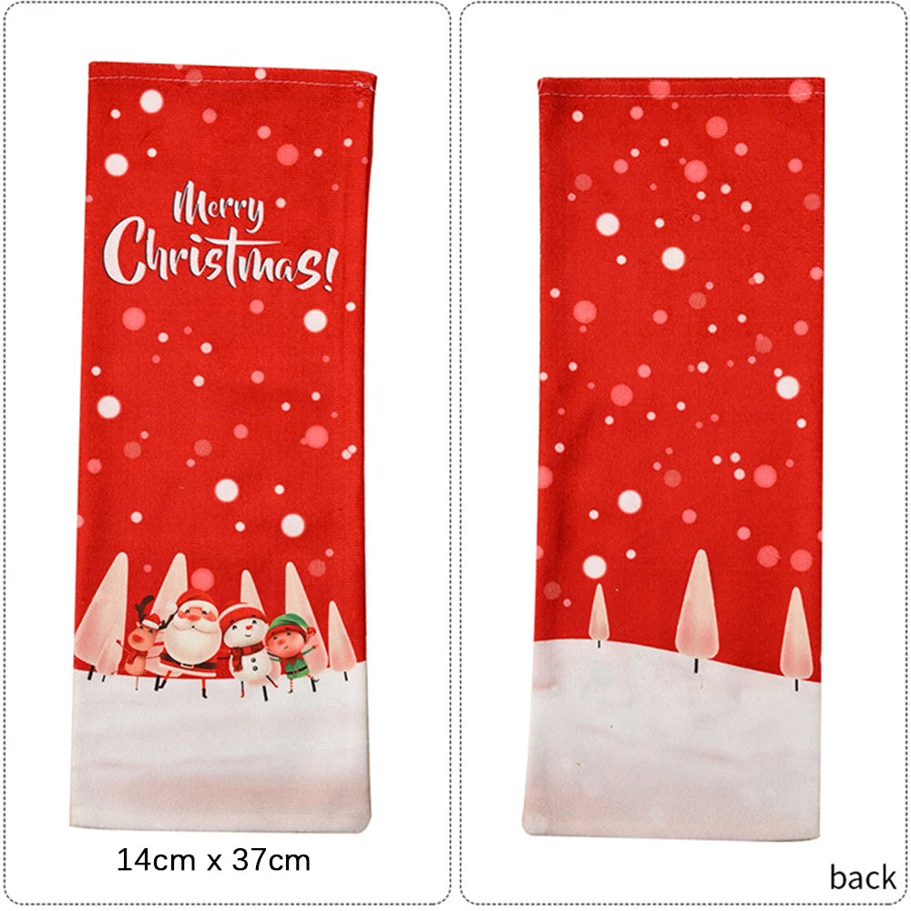 Christmas Wine Bottle Dust Cover Christmas Decorations Santa Claus Snowman Elk Christmas Tree for Home Dinner New Year 2023