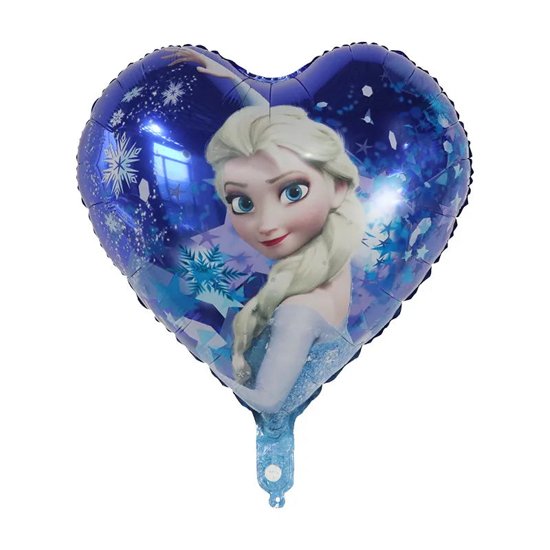 10Pcs 18Inch Frozen ElsaBalloons Anna Olaf Princess Air Globo Girl's Birthday Party Wedding Baby Shower Decorations Kid Toy Gift