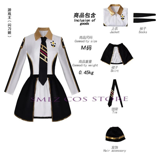 Anime Womens Costume Cosplay Suit Sky Striker Ace Raye Maid Dress Uniform Halloween Christmas Outfit