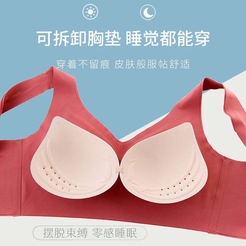 M-7XL Seamless Sport Bra Push Up Bra for Women Wireless Comfort Underwear Sport Brassiere Femme Plus Size Bralette Sexy Lingerie