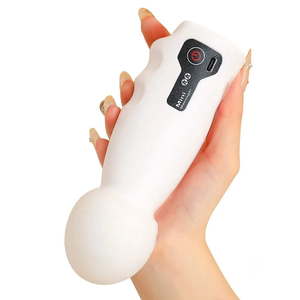 Portable 1200mAh Muscle Massager Electric Vibration Fascia Massager Mini 4-speed Fitness Massager