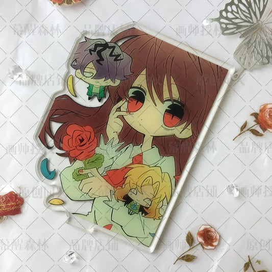 character Ib Acrylic Stand Model Horror Art Museum Ornaments Birthday Fans Christmas Gift collection toy desktop