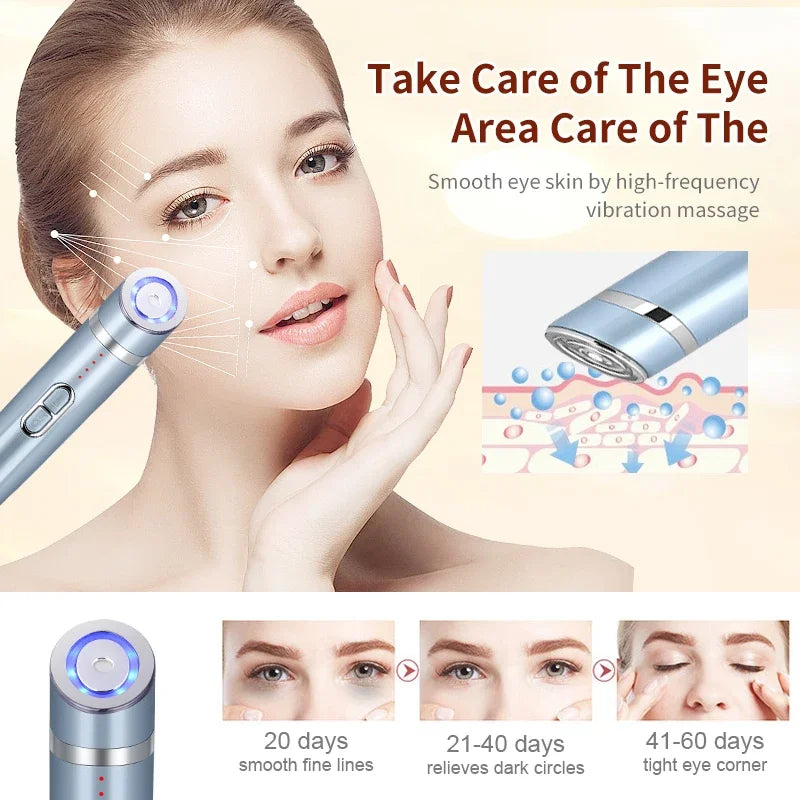 Eye Beauty Machine Anti-aging Fine Line Beauty Wrinkle Removal Skincare Eye Vibration Massager Facial Skincare