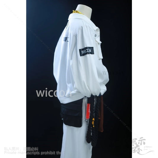 Ben Bigger Cosplay Game Zenless Zone Zero Anime Costume Furry Kawaii Furrsuit White Coat Jacket PUNK Uniform Halloween Party Cos