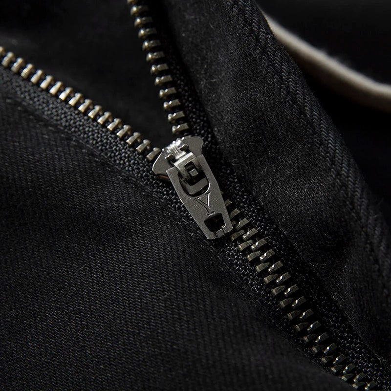 Carbon Brushed 350gsm Elastic Twill Fabric Pants Heavyweight Washed 3D Tailored Workwear Cargo Jogger Trousers for Autumn/Winter