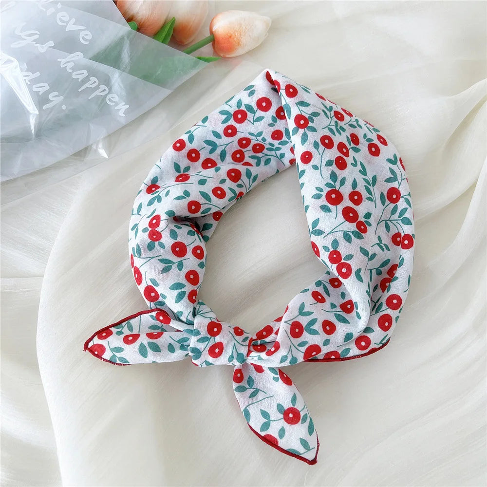 55*55cm Cotton Bandana Hairscarf Scarf Turban Shawl Headscarf Handkerchief Hair Accessories Wrap