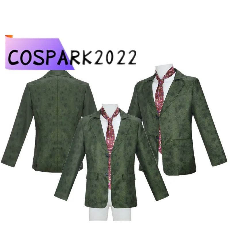 Harrier Du Bois Cosplay Coat Tie Disco Costume Game Elysium Adult Men Disguise Necktie Outfits Halloween Carnival Party Suit