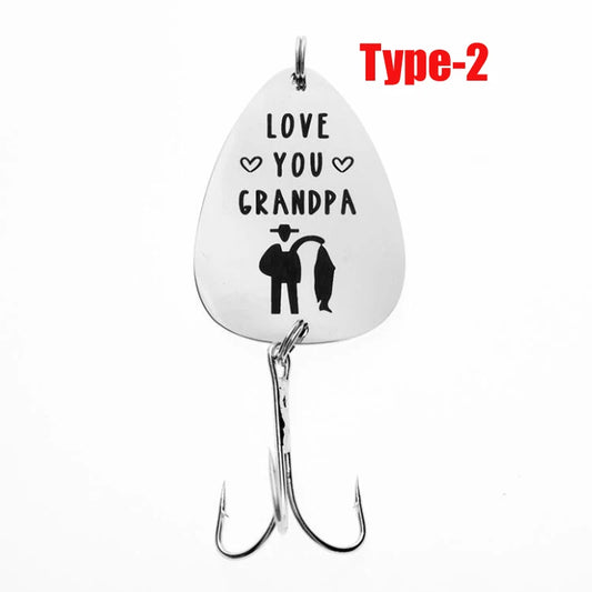 Fathers Day Gift for Dad Grandpa Pregnancy Announcement Gift for Husband Grandpa's New Fishing Buddy Fishing Lure Fisherman Gift