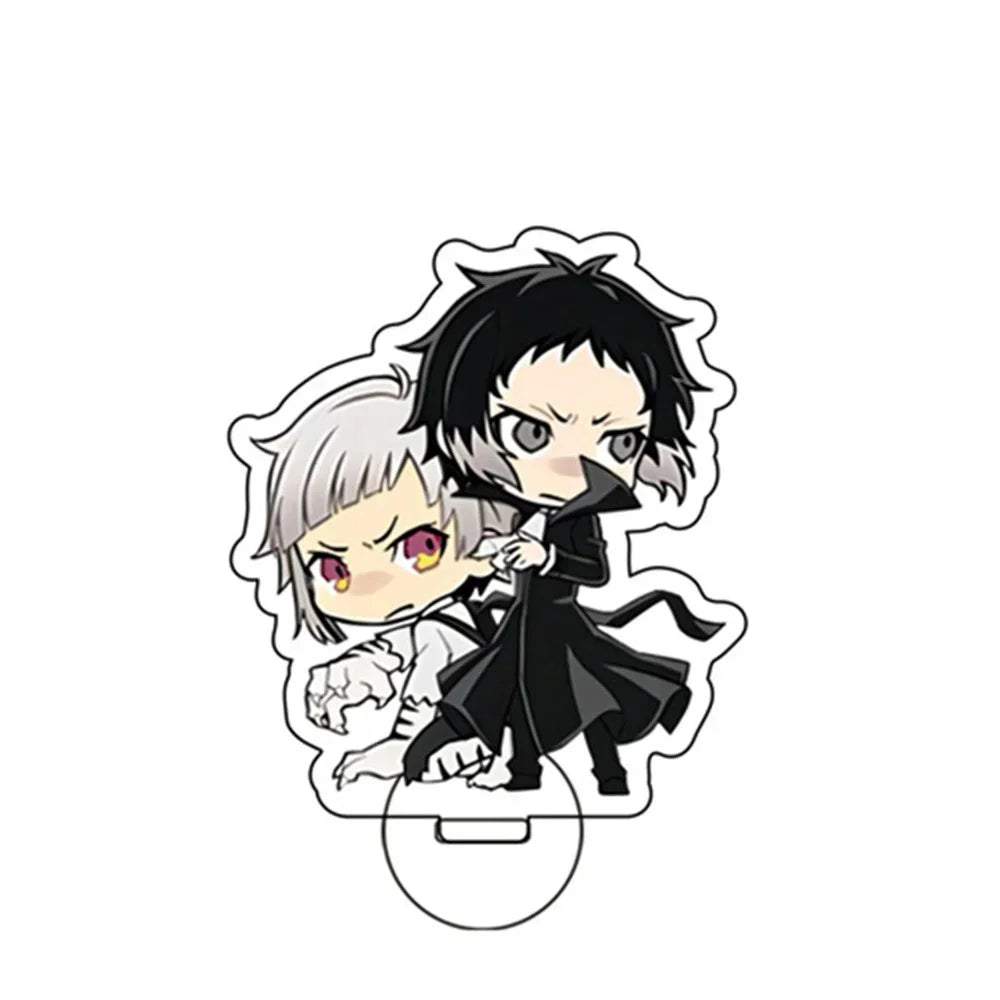 Japan Anime Bungo Stray Dogs Acrylic Stand Model Figure Cosplay Plate Holder Topper Fans Christmas Desk Decor Plate Gifts