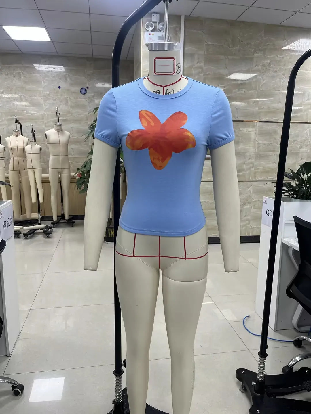 Women Flower Print Baby Tee Y2K Cute Graphic Floral Crop Tops Beach Club T Shirts Summer Vintage 90s Aesthetic Clothes 2025